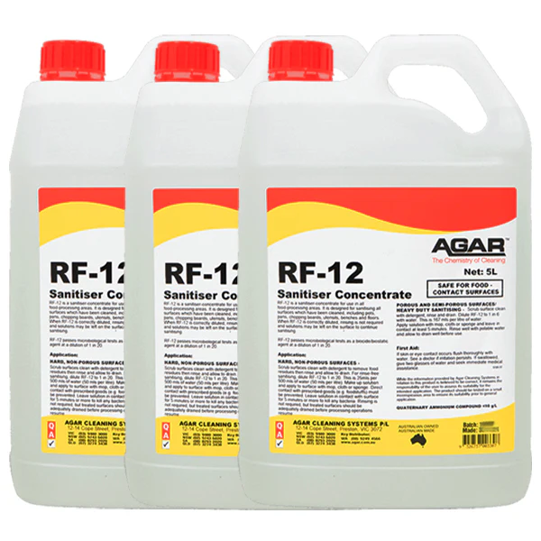 Agar RF12 No Rinsing Food Grade Sanitiser Concentrate - Image 4