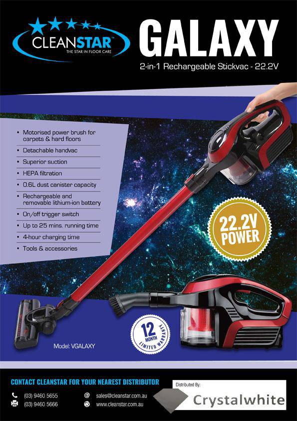 GALAXY Rechargeable Stickvac  22.2V Cordless Vacuum - Image 3