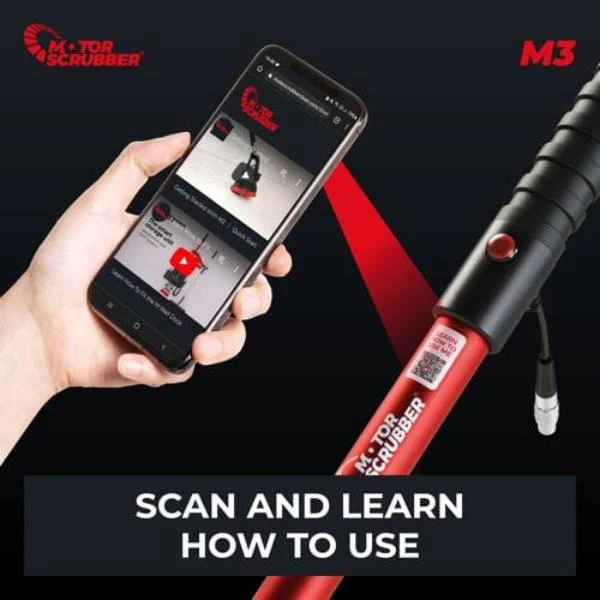 M3 MotorScrubber Cordless Powerful, Lightweight Floor Scrubber - Image 18