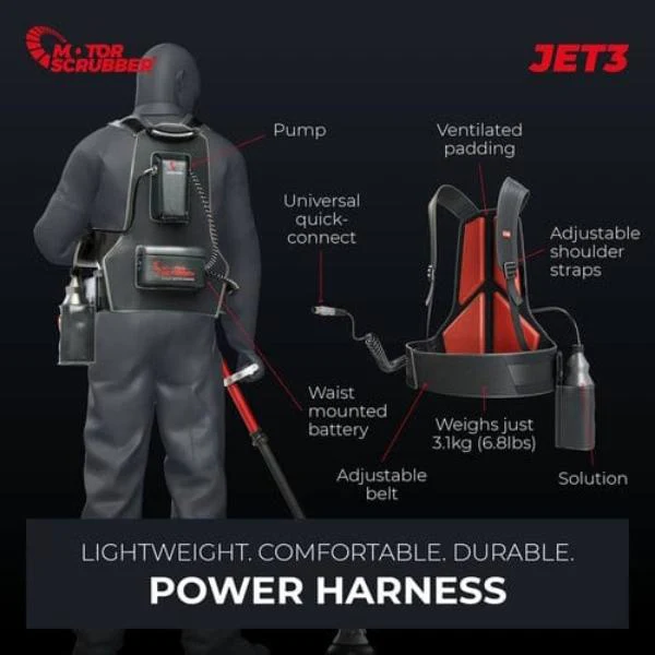 MotorScrubber Jet3 Cordless Long Handle Floor Scrubber - Image 15