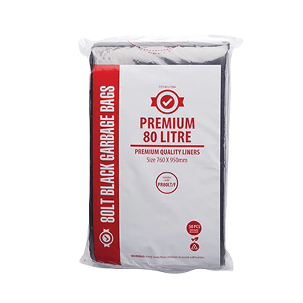 Premium Heavy Duty 80Lt Black Bin Liners | 250 Bags - Image 3